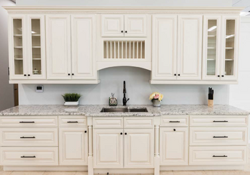 Wall Kitchen Cabinet - 33W x 42H x 12D -Charleston White