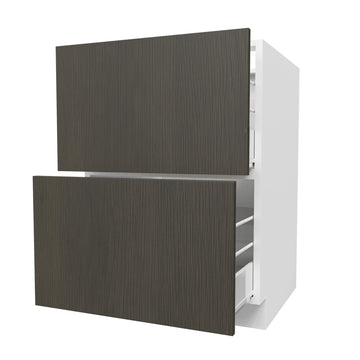 Matrix Greystone - 2 Drawer Base Cabinet | 24"W x 34.5"H x 24"D