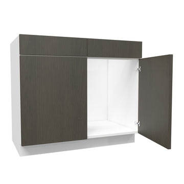 Matrix Greystone - Sink Base Cabinet | 39"W x 34.5"H x 24"D