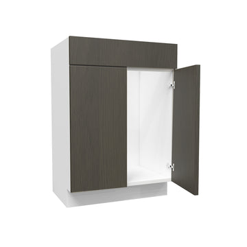 24"W X 34 1/2"H, Matrix Greystone 2 Door - Vanity Base Cabinet