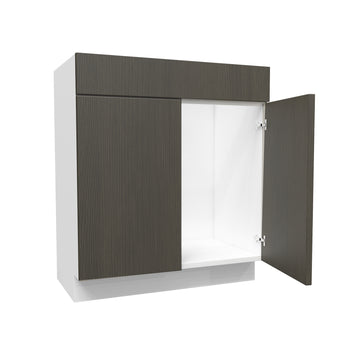 Matrix Greystone - 2-Door Vanity Base Cabinet | 30"W X 34.5"H x 18"D