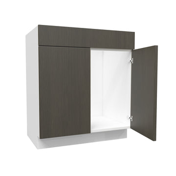 Matrix Greystone - Vanity Sink Base Cabinet | 30"W x 34.5"H x 21"D