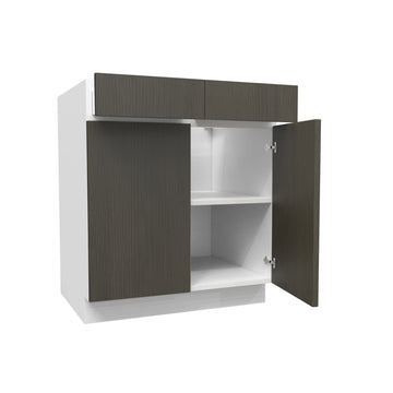 Matrix Greystone - Double Door Base Cabinet | 30"W x 34.5"H x 24"D