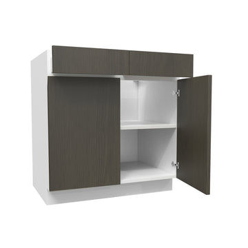 Matrix Greystone - Double Door Base Cabinet | 33"W x 34.5"H x 24"D