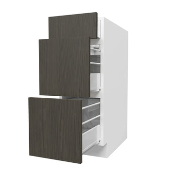 Matrix Greystone - 3 Drawer Base Cabinet | 12"W x 34.5"H x 24"D