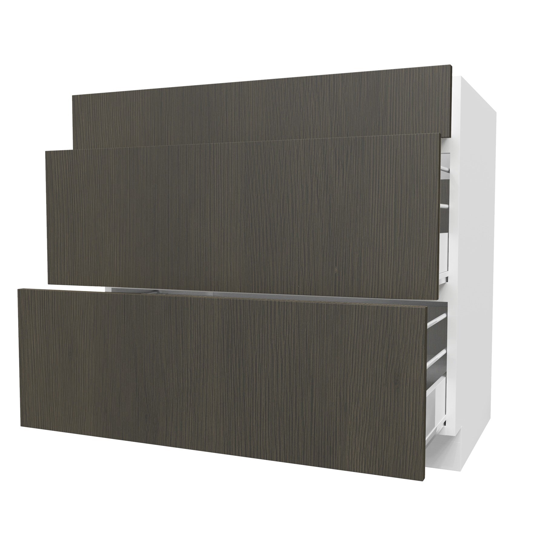 Matrix Greystone - 3 Drawer Base Cabinet | 36"W x 34.5"H x 24"D