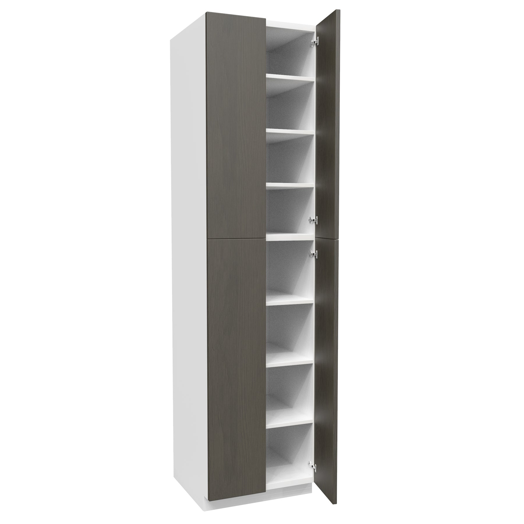 Matrix Greystone - Double Door Utility Cabinet | 24"W x 96"H x 24"D