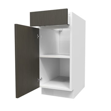 Matrix Greystone - Single Door Base Cabinet | 15"W x 34.5"H x 24"D
