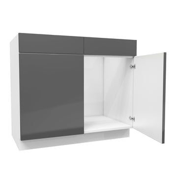 Sink Base Cabinet | Milano Slate | 39W x 34.5H x 24D