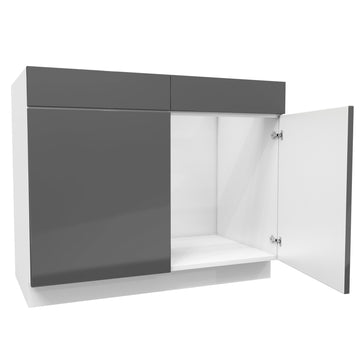 Sink Base Cabinet | Milano Slate | 42W x 34.5H x 24D