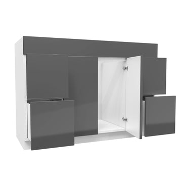 Vanity Sink Base Cabinet | Milano Slate | 48W x 34.5H x 21D