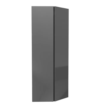 Double Door Wall End Cabinet | Milano Slate | 12W x 42H x 12D
