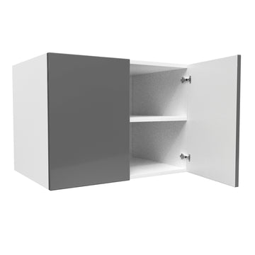24 inch Deep Wall Cabinet | Milano Slate | 33W x 24H x 24D