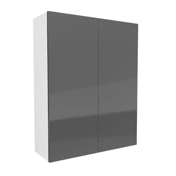 Double Door Wall Cabinet | Milano Slate | 33W x 42H x 12D
