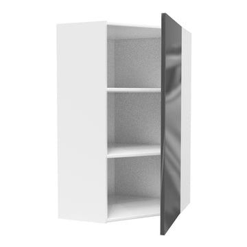 Corner Wall Kitchen Cabinet | Milano Slate | 24W x 42H x 12D