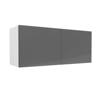 Double Door Wall Cabinet | Milano Slate | 36W x 15H x 12D