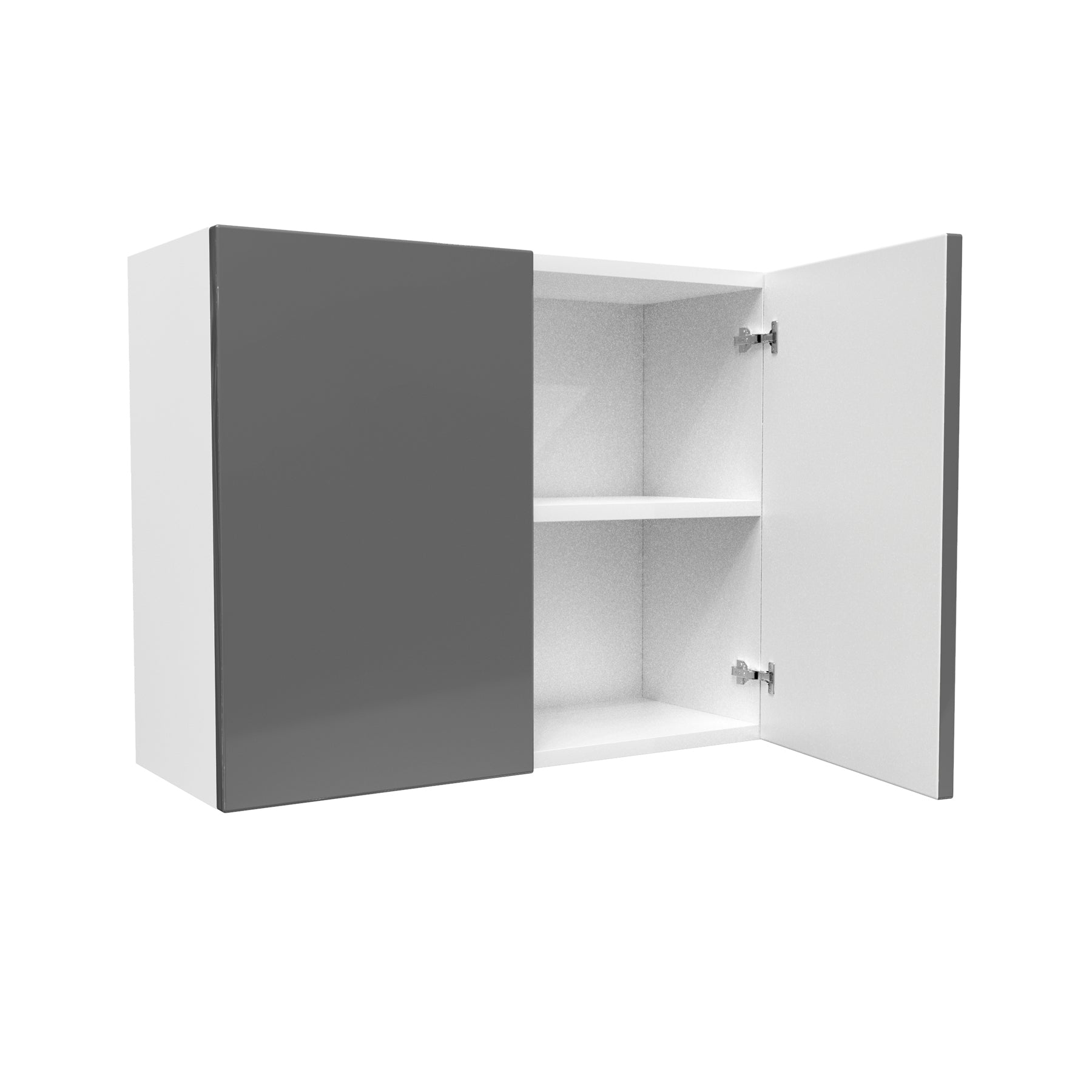 Double Door Wall Cabinet | Milano Slate | 30W x 24H x 12D