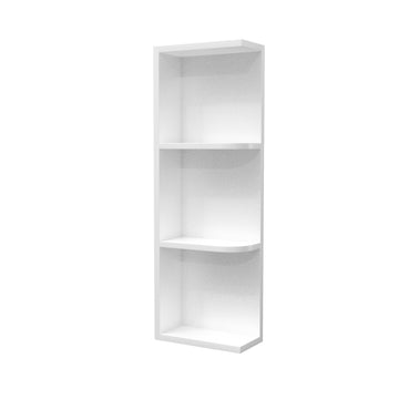 Knick Knack Wall Cabinet | Milano White | 6W x 36H x 12D