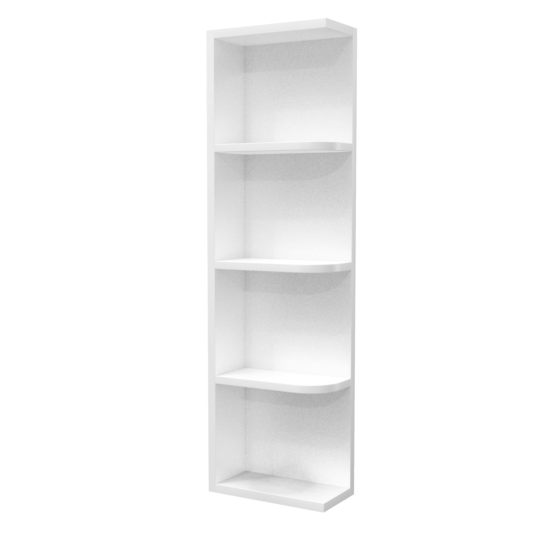 Knick Knack Wall Cabinet | Milano White | 6W x 42H x 12D