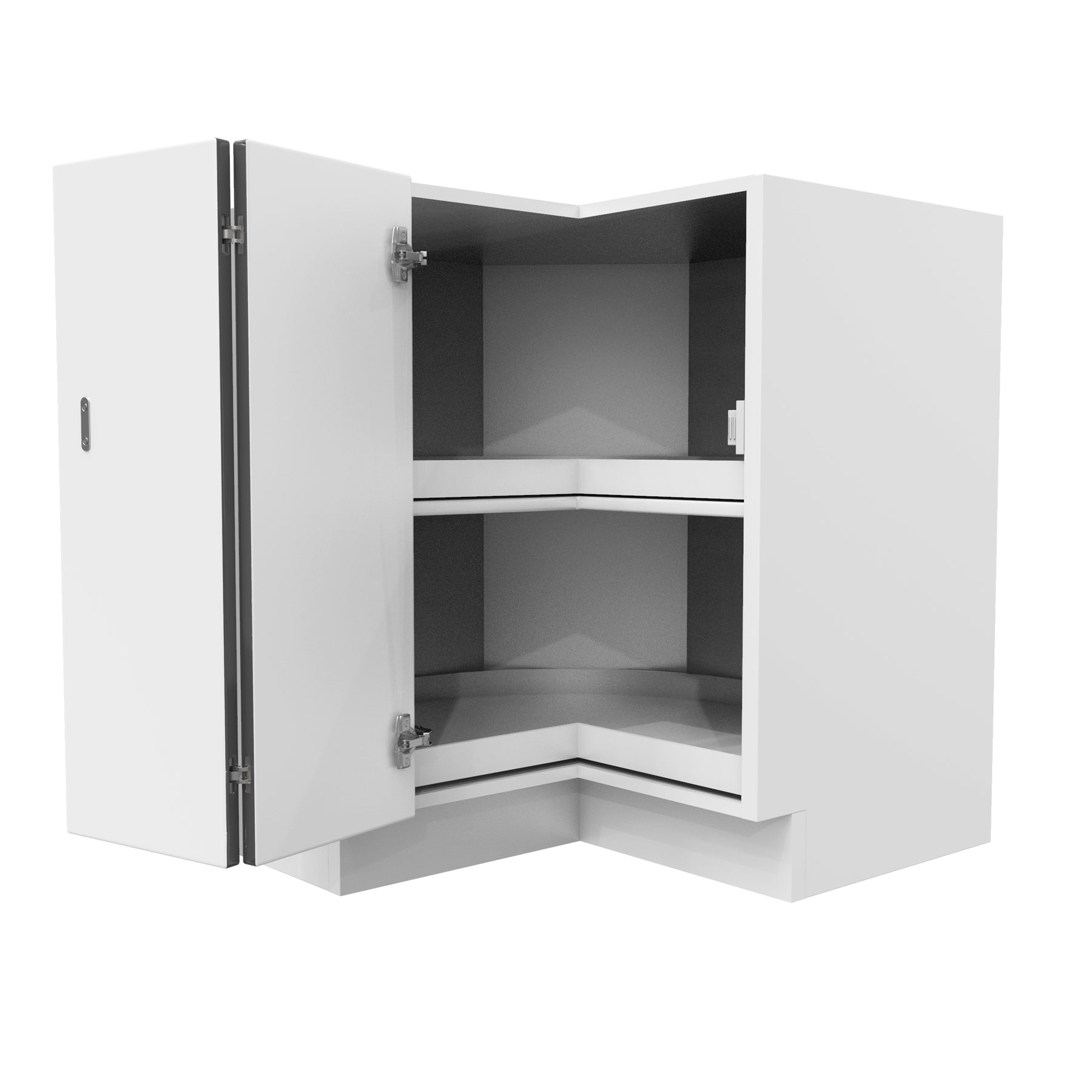 Lazy Suzan Corner Base Cabinet | Milano Slate | 33W x 34.5H x 24D