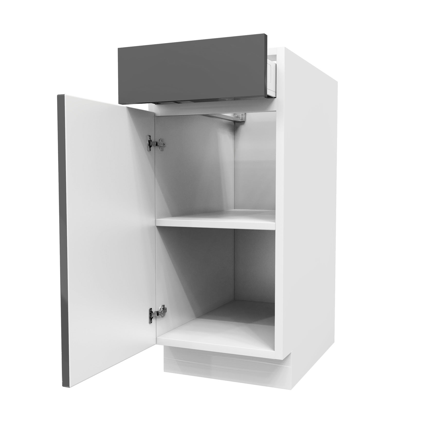Single Door Base Cabinet | Milano Slate | 15W x 34.5H x 24D
