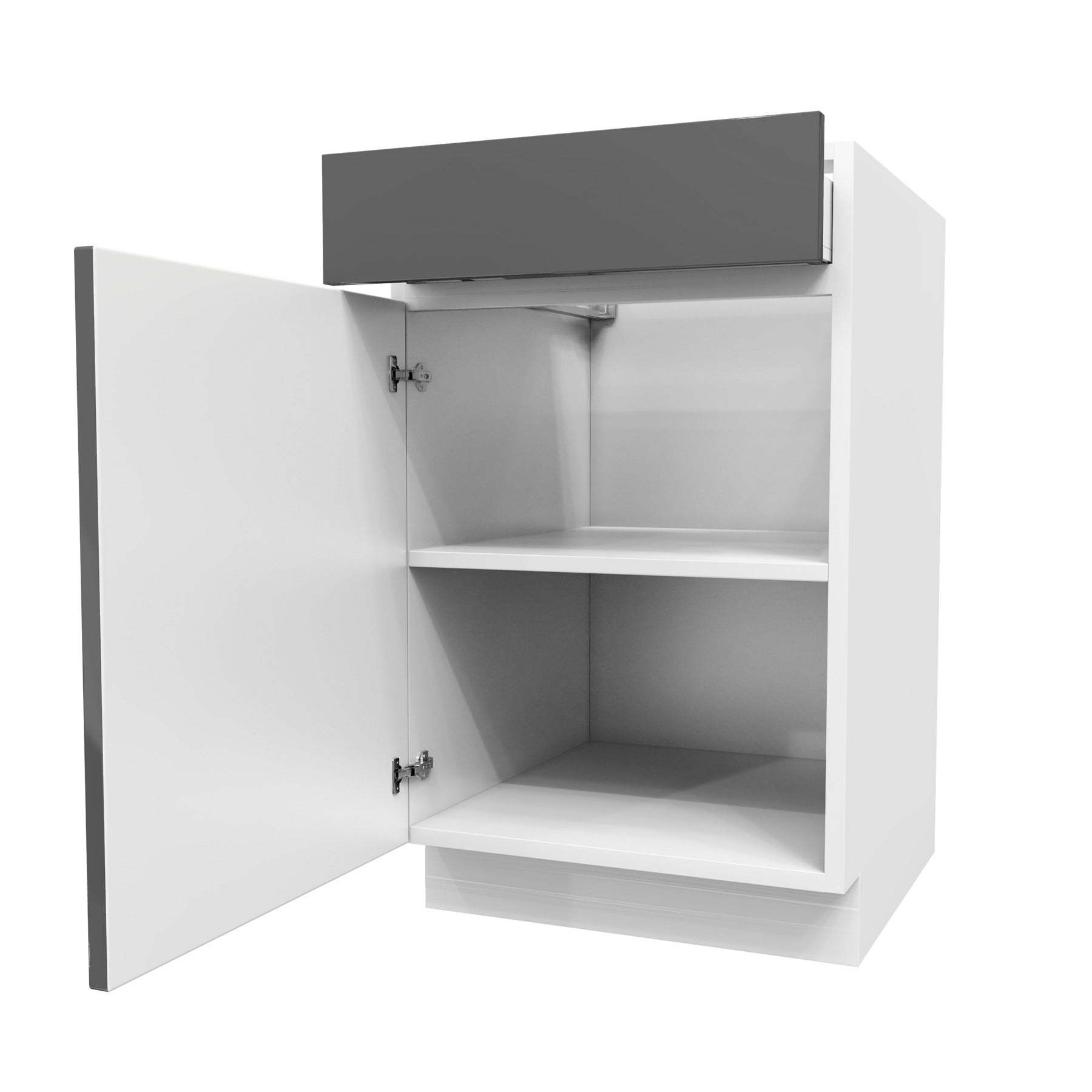 Single Door Base Cabinet | Milano Slate | 21W x 34.5H x 24D