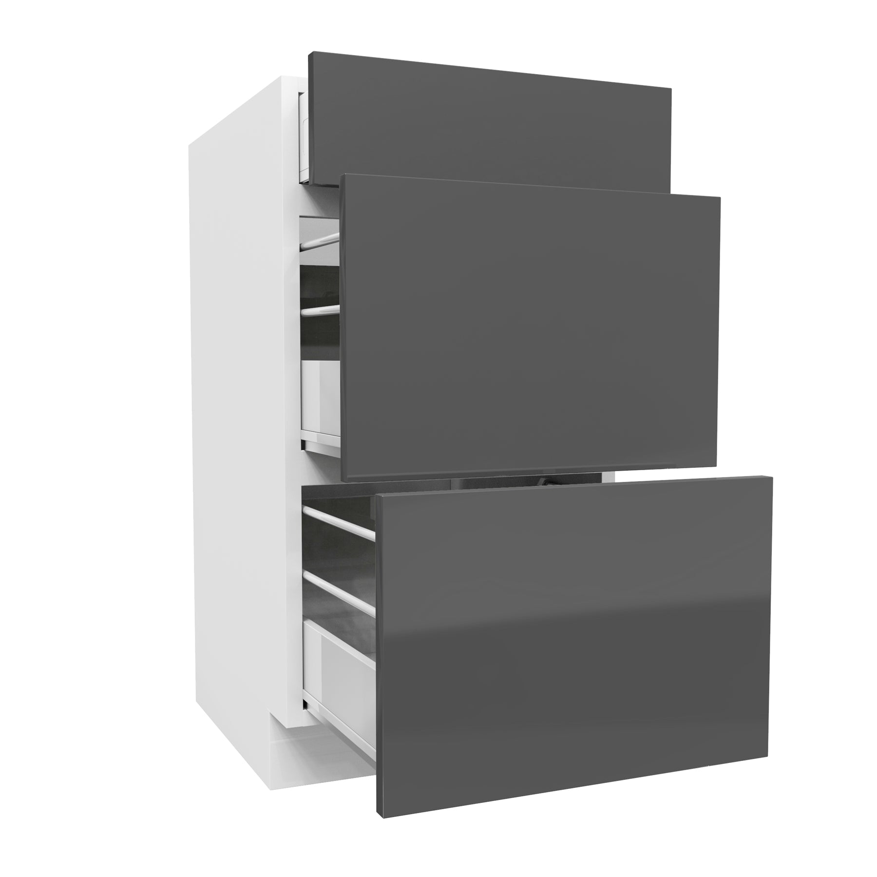 Vanity Drawer Base Cabinet | Milano Slate | 18W x 34.5H x 21D