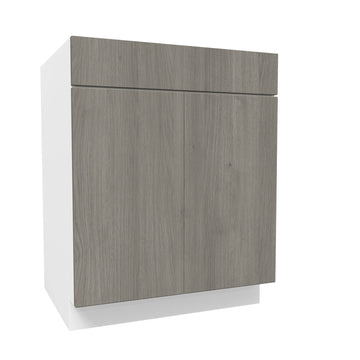 2 Door Base Cabinet| Matrix Silver | 27W x 34.5H x 24D
