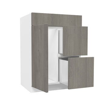 Vanity Sink Base Cabinet| Matrix Silver | 24W x 34.5H x 21D