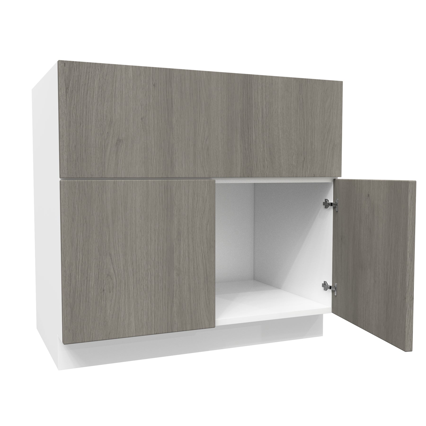 Farm Sink Base Cabinet| Matrix Silver | 36W x 34.5H x 24D