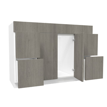 Vanity Sink Base Cabinet| Matrix Silver | 48W x 34.5H x 21D