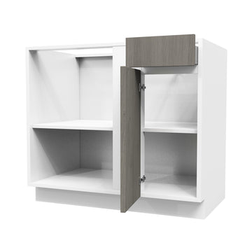 Blind Corner Base Cabinet| Matrix Silver | 39 W x 34.5H x 24D