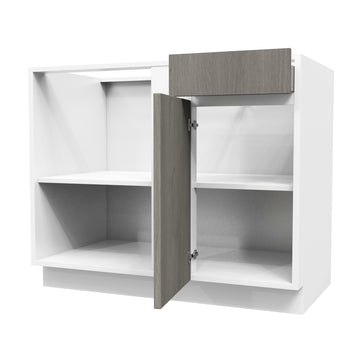 Blind Corner Base Cabinet| Matrix Silver | 42 W x 34.5H x 24D