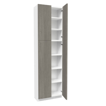 2 Door Utility Cabinet| Matrix Silver | 24W x 84H x 12D