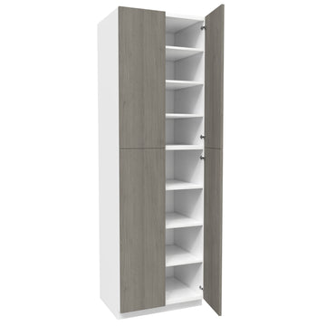 2 Door Utility Cabinet| Matrix Silver | 30W x 96H x 24D