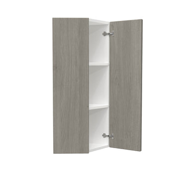 Double Door Wall End Cabinet| Matrix Silver | 12W x 36H x 12D