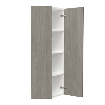 Double Door Wall End Cabinet| Matrix Silver | 12W x 42H x 12D