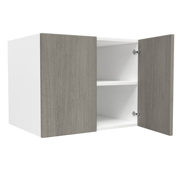 2 Door Wall Cabinet| Matrix Silver | 30W x 24H x 12D