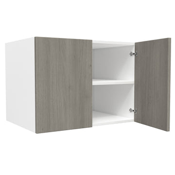 24 inch Deep Wall Cabinet| Matrix Silver | 33W x 24H x 24D