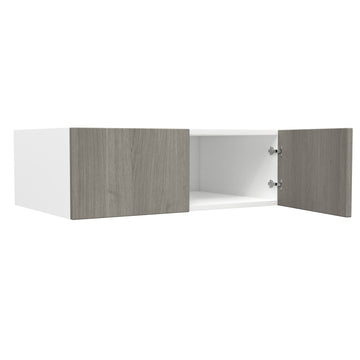 24 inch Deep Wall Cabinet| Matrix Silver | 36W x 12H x 24D