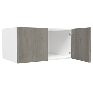 24 inch Deep Wall Cabinet| Matrix Silver | 36W x 18H x 24D