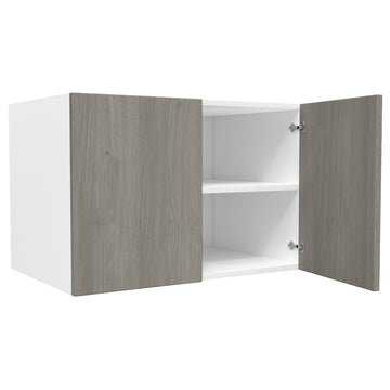 24 inch Deep Wall Cabinet| Matrix Silver | 36W x 24H x 24D