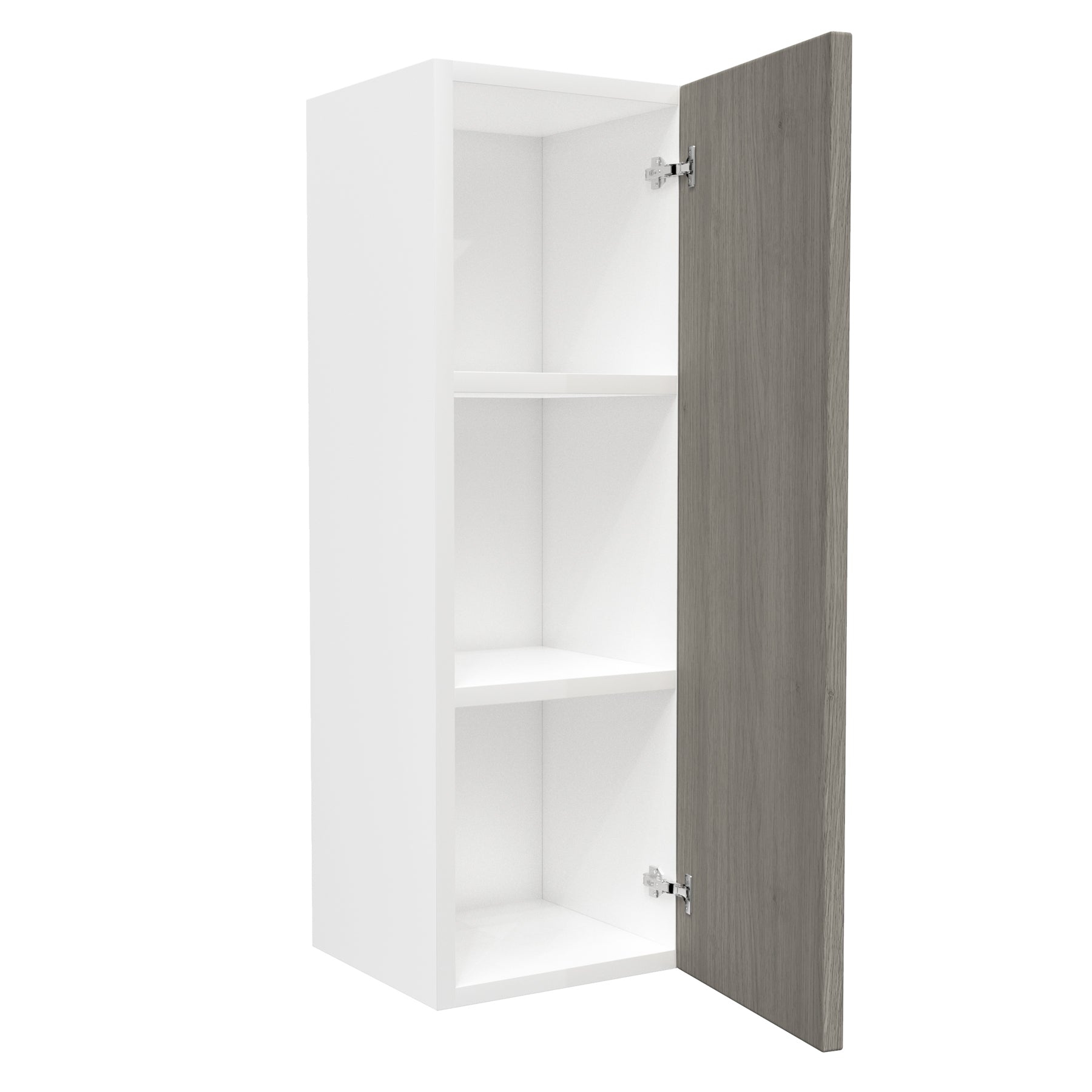 Single Door Wall Kitchen Cabinet| Matrix Silver | 12W x 36H x 12D