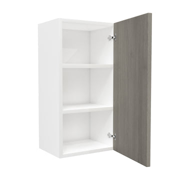 Single Door Wall Kitchen Cabinet| Matrix Silver | 15W x 30H x 12D