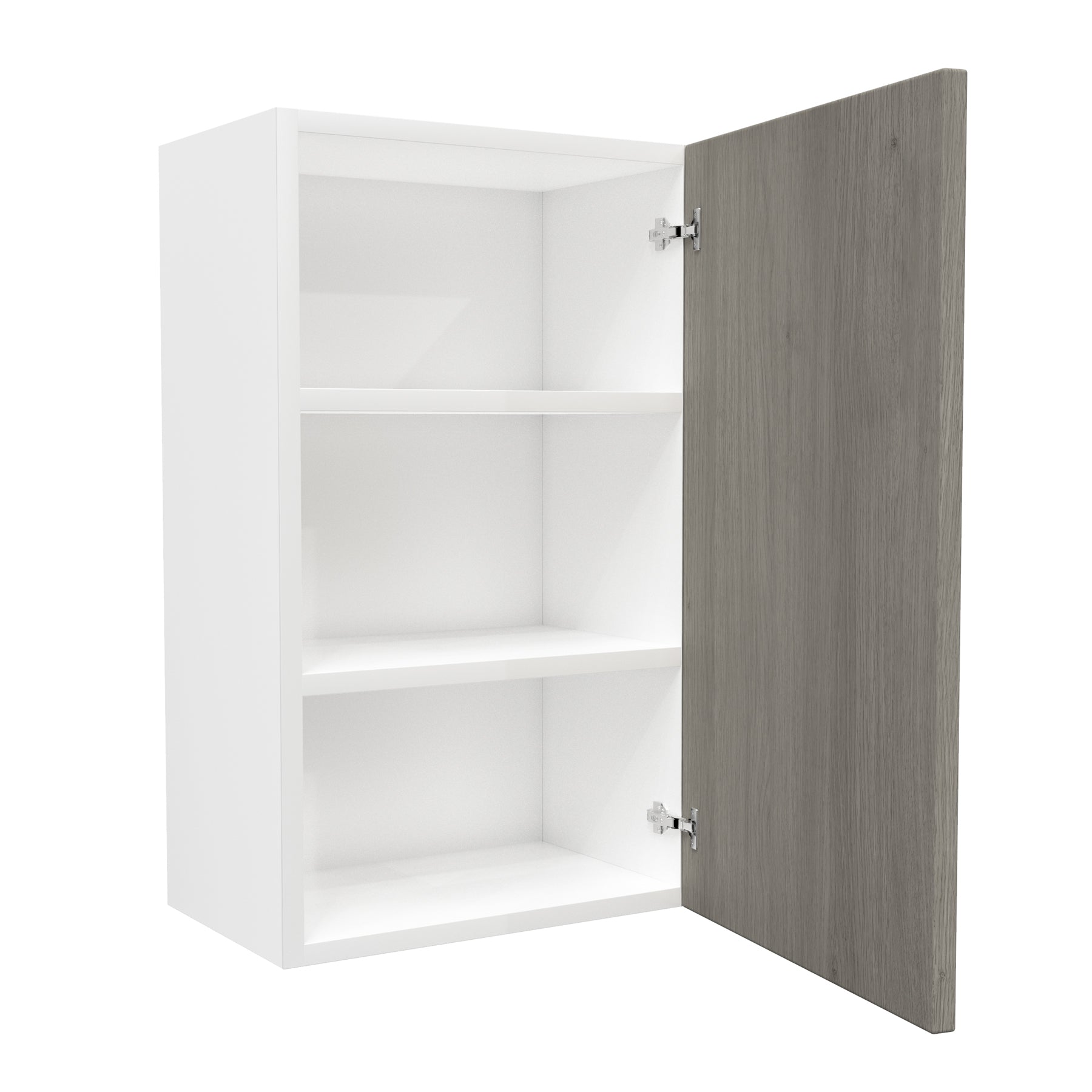 Single Door Wall Kitchen Cabinet| Matrix Silver | 18W x 30H x 12D