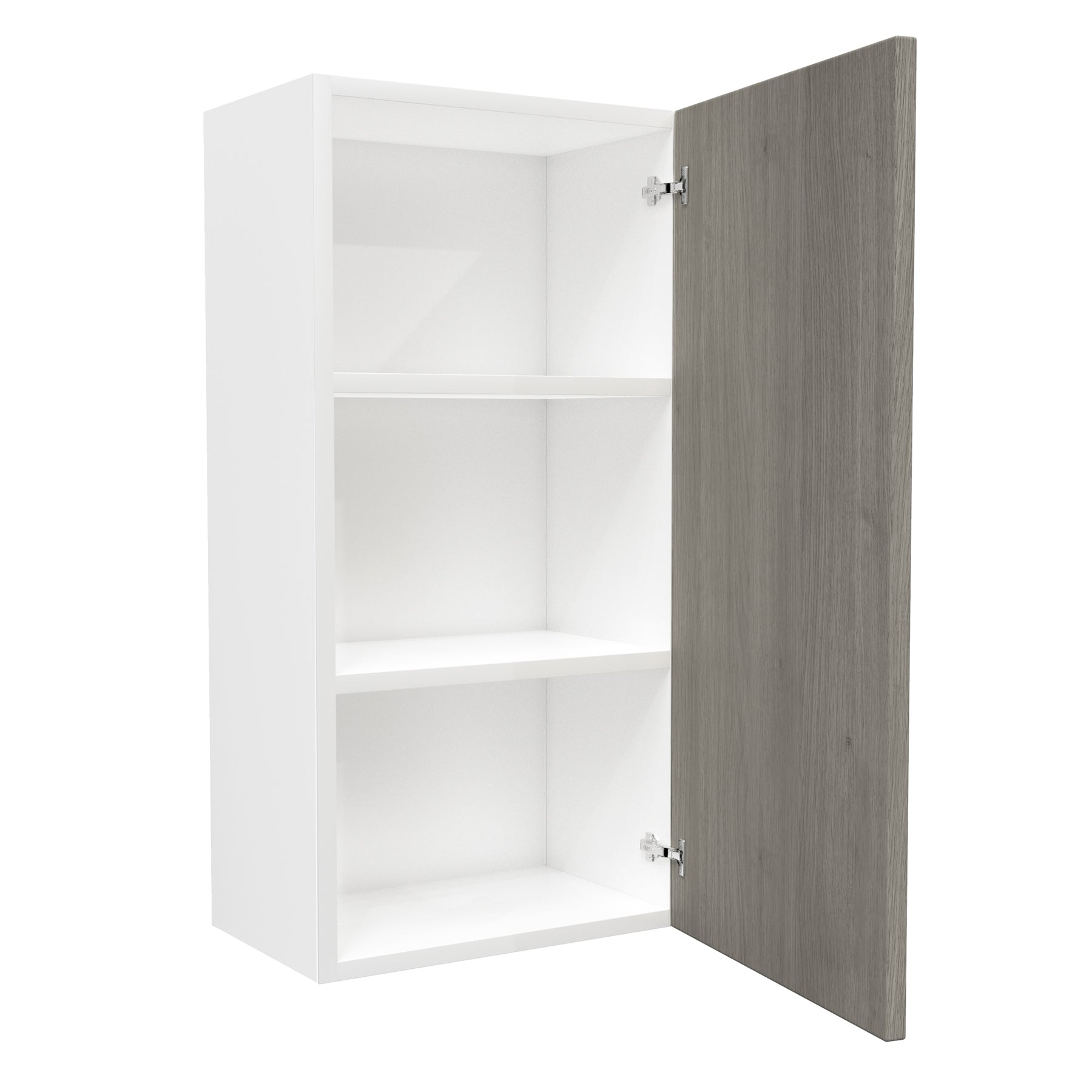 Single Door Wall Kitchen Cabinet| Matrix Silver | 18W x 36H x 12D
