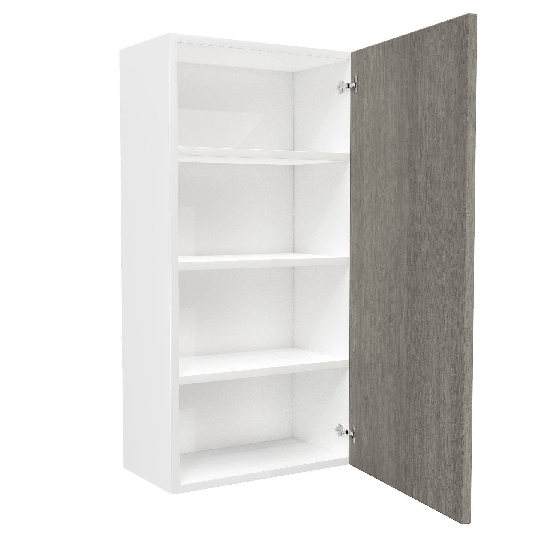 Single Door Wall Kitchen Cabinet| Matrix Silver | 21W x 42H x 12D