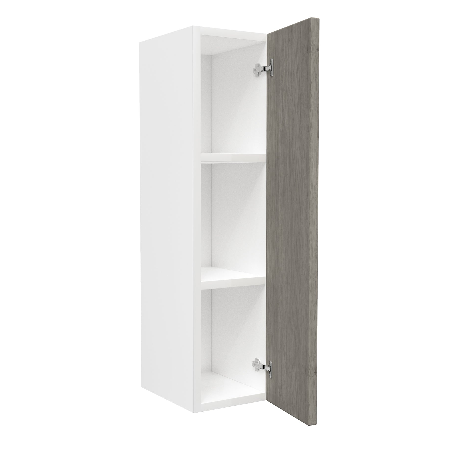 Single Door Wall Kitchen Cabinet| Matrix Silver | 9W x 36H x 12D