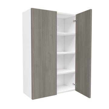 2 Door Wall Cabinet| Matrix Silver | 27W x 42H x 12D