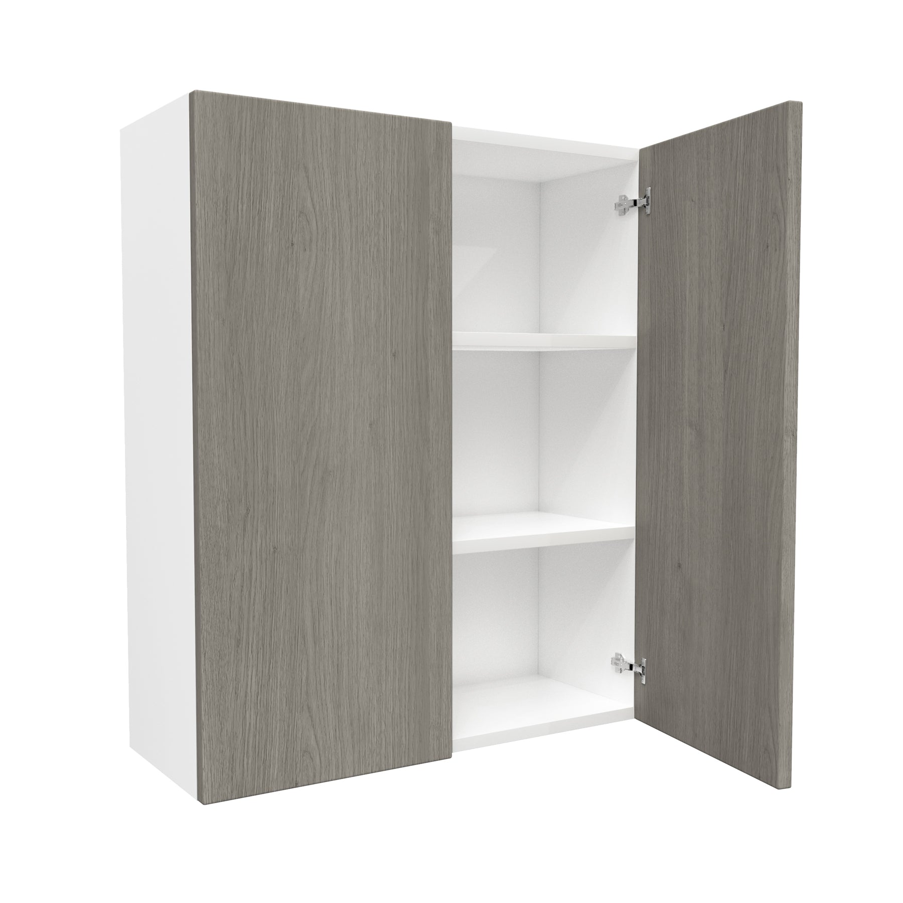 2 Door Wall Cabinet| Matrix Silver | 30W x 36H x 12D
